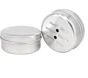 60ml 90ml silver Round Metal Tin Jar Soap Box Holder Travel Bar Soap Container Small Storage Box