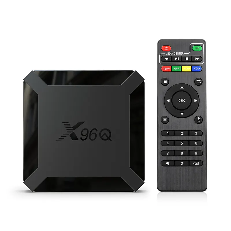 X96q Allwinner H313 Quad Core 4K Smart Tv Set Top Box Android Tv Box Android 10 4K Wifi Multilaterale Taal Android Settop Box