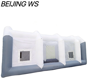 Cabine <span class=keywords><strong>de</strong></span> peinture <span class=keywords><strong>automobile</strong></span> gonflable personnalisable, tente <span class=keywords><strong>de</strong></span> pulvérisation portable robuste, matériau PVC durable, salle <span class=keywords><strong>de</strong></span> peinture mobile pour voitures - Product Image 5