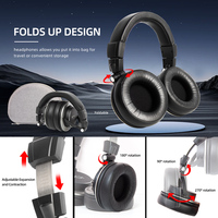 Headphone Studio Profesional Yinyu DH7600 Berkabel Over-Ear untuk Monitoring dan Pertunjukan Panggung