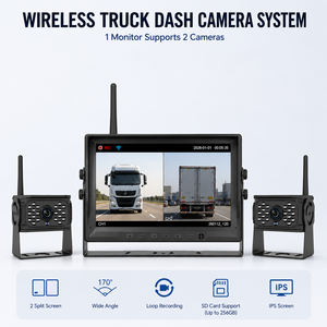 Cámara de Visión Trasera Inalámbrica para Camiones con Diseño Único, Pantalla de 9 Pulgadas, Grabación HD, Advertencia de Punto Ciego BSD para Uso Comercial - Product Image 5