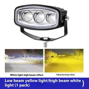 12V <span class=keywords><strong>moto</strong></span> électrique LED Laser canon projecteur 24V grand camion modifié lentille toit brouillard feux de route feux de croisement jaune <span class=keywords><strong>clignotant</strong></span> - Product Image 2