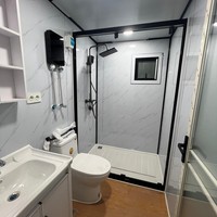 Maison conteneur pliable et extensible de 20 pieds en panneaux sandwich d'acier contemporains avec installation rapide