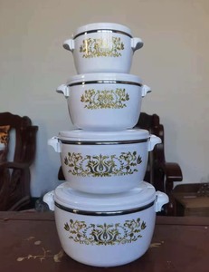 Juego <span class=keywords><strong>de</strong></span> 4 Cazuelas Térmicas Modernas <span class=keywords><strong>de</strong></span> 1L, 2L, 4L y 6L, Recipientes Aislados para Mantener Comidas Calientes Durante 6 Horas, Ideales para Fiestas - Product Image 2