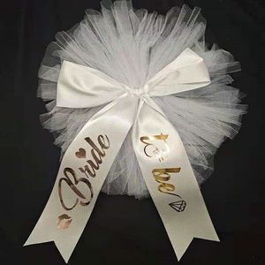 Velo para despedida de soltera de oro rosa, velo para <span class=keywords><strong>novia</strong></span> a ser, Bikini, falda de tul, tutú, oferta - Product Image 1