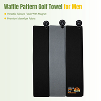 Serviette de golf en microfibre gaufrée de qualité supérieure, ultra absorbante, pour un nettoyage en profondeur, avec mousqueton robuste