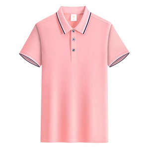 Alta calidad 100% algodón manga corta logotipo personalizado Unisex Polos Color sólido en blanco <span class=keywords><strong>Polo</strong></span> para hombres - Product Image 5