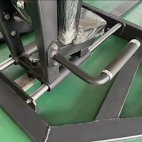 Presse à jambes horizontale à levier, capacité 250 kg, à charge par plaques, siège réglable 12 positions, pour usage commercial en salle de sport, pour fessiers et quadriceps, en acier
