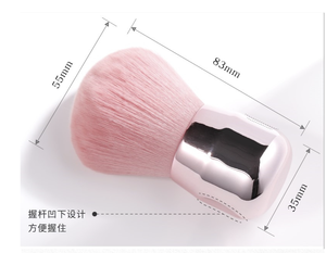 Nylon Nail <b>Dust</b> <b>Brush</b> Crimped Ferrule Mushroom Nail Art Cleaning Special Tool for Acrylic Gel Manicure Powder Removal Salon - Product Image 3