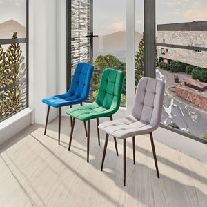 Modern Style Waterproof <b>Velvet</b> Upholstered <b>Dining</b> <b>Chairs</b> with Backrest for Home Office Apartment Living Room - Product Image 3