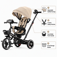 Tricycle poussette bébé modèle GEEN en gros / Tricycle 4 en 1 pour bébés et enfants / Vélo pliable pour enfants