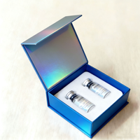 Emballage de flacon de peptides de luxe avec logo personnalisé, fermeture magnétique, boîte en carton rigide pour cosmétiques, pour flacon de 30 ml