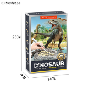 Erken eğitim arkeolojik kazı aracı fosil Digding ve çocuklar için plastik oyuncaklar dinozor iskelet keşfetmek klasör kiti - Product Image 6