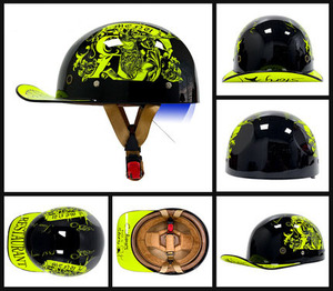 Top mode vélo adulte mille Baseball garde chevalier moto demi-casque pour <span class=keywords><strong>homme</strong></span> casque intégral - Product Image 2