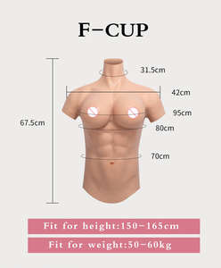 Formes mammaires réalistes avec Costume musculaire macho <span class=keywords><strong>seins</strong></span> faux Costume musculaire avec gros <span class=keywords><strong>seins</strong></span> Crossdressing Prop Drag Queen Muscle Chest - Product Image 5