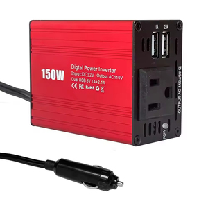 Compacte 150W Auto Inverter-Converteert 12V Dc Naar 110V/220V Ac Met Universele Compatibiliteit - Product Image 3