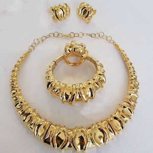 GDJWRI Set di Gioielli di Lusso in <span class=keywords><strong>Oro</strong></span> 24 <span class=keywords><strong>Carati</strong></span>, Set di Collane Placcate in <span class=keywords><strong>Oro</strong></span> Vero - Product Image 6