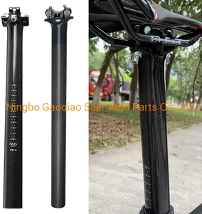 <span class=keywords><strong>Tige</strong></span> <span class=keywords><strong>de</strong></span> <span class=keywords><strong>Selle</strong></span> <span class=keywords><strong>VTT</strong></span> et Vélo <span class=keywords><strong>de</strong></span> Route en Fibre <span class=keywords><strong>de</strong></span> Carbone 3K Ultra-légère avec Embout en <span class=keywords><strong>Titane</strong></span> – Diamètres 27.2/30.8/31.6mm - Product Image 4