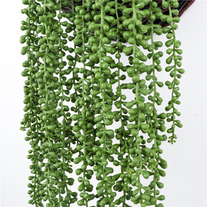 Plante artificielle murale suspendue Wen Hope Lover's Tears Vine, succulente verte, 36 pouces de long, pour intérieur et extérieur - Product Image 2