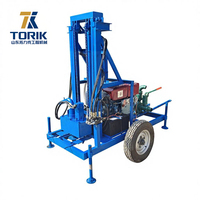 Foreuse rotative hydraulique diesel pour puits d'eau et forage minier, haute efficacité, facile à utiliser, profondeur max. 100 m, diamètre 300-500 mm