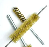 Brosse de polissage industrielle FUYI à double spirale en acier inoxydable/laiton pour le nettoyage des alvéoles, service OEM/ODM, meulage