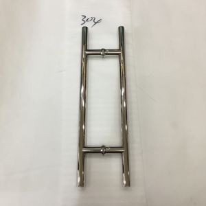 Poignée de porte en acier inoxydable 201/304/316, poignée en H pour porte en verre, poignée de traction de porte, vente en gros - Product Image 2