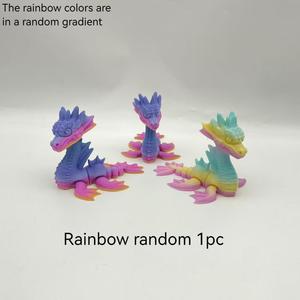 Vashine Juguetes de Dragón Impresos en 3D de PLA, Figura de Acción Creativa y Divertida para Niños, Dragón Mítico Flexible de Cristal, Decoración para el Hogar - Product Image 3