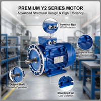 Moteur asynchrone monophasé à condensateur de démarrage série Y2/Y3, robuste, norme CEI, Quanneng 208230/240V 50Hz IE2, montage sur pied