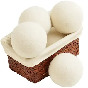 Hot Selling Washing Machine Magic Reusable XL Natural Eco Friendly Organic Felt Ball Wool Laundry Dryer Balls