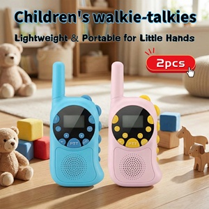 Mini Kids Toy Walkie Talkie 0.5W FRS <strong>PMR</strong> Two Way <strong>Radio</strong> with Backlit Display VOX Child Lock for Boys Girls Outdoor Games - Product Image 4