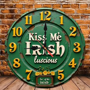 Round Wooden Wall <b>Clock</b> 25x25Cm Silent Quartz Design Home Modern Interior Decoration <b>Clock</b> - Product Image 5