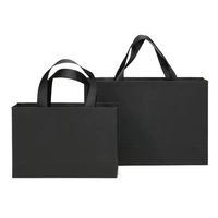 Eco-Friendly Recyclable Paperboard Shopping Bag with Custom UV Printed Logo and Laminated Satin Handle