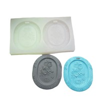 Vente flash : Moule en silicone pour diffuseur de parfum de marque G, à suspendre, pour la fabrication de résine époxy, d'aromathérapie, de plâtre, de bougies, de fleurs, feuille double parfum