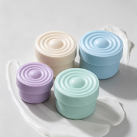 Pot cosmétique personnalisé 5g 15g 30g 50g avec couvercle côtelé pour gommage corporel, lotion, masque capillaire, crème, soins de la peau, emballage de marque privée