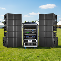 Système de sonorisation extérieur puissant à double enceinte colonne de 12 pouces et double caisson de basses de 18 pouces de haute qualité