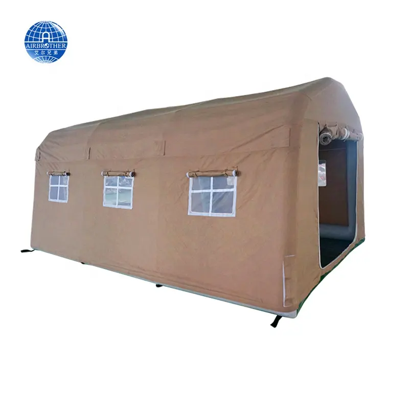 Pemasangan Mudah Toilette Berkemah 3-4 Orang Luar Ruangan Tahan Angin Tenda Udara Tenda Berkemah Tiup