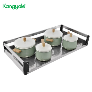 Kangyale Kitchen Cabinet Cutlery Organizer <strong>Drawer</strong> Kitchen <strong>Pull</strong> <strong>Out</strong> Dish <strong>Drawer</strong> Basket 2 Tier Sliding Cutlery <strong>Storage</strong> <strong>Drawer</strong> - Product Image 6