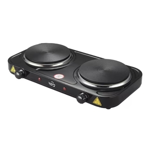 Fornello Elettrico Portatile Andong con Doppia Piastra Solida, Piano Cottura Elettrico a 2 Fuochi per Cucinare, 2000 Watt - Product Image 1