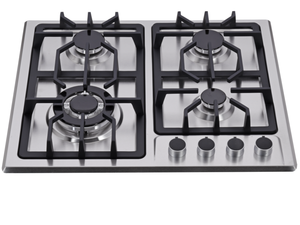 Cuisinière à gaz haute efficacité 4 brûleurs en verre - Économe en énergie, durable, étanche, pour camping-car et hôtel, garantie 1 an - Product Image 3