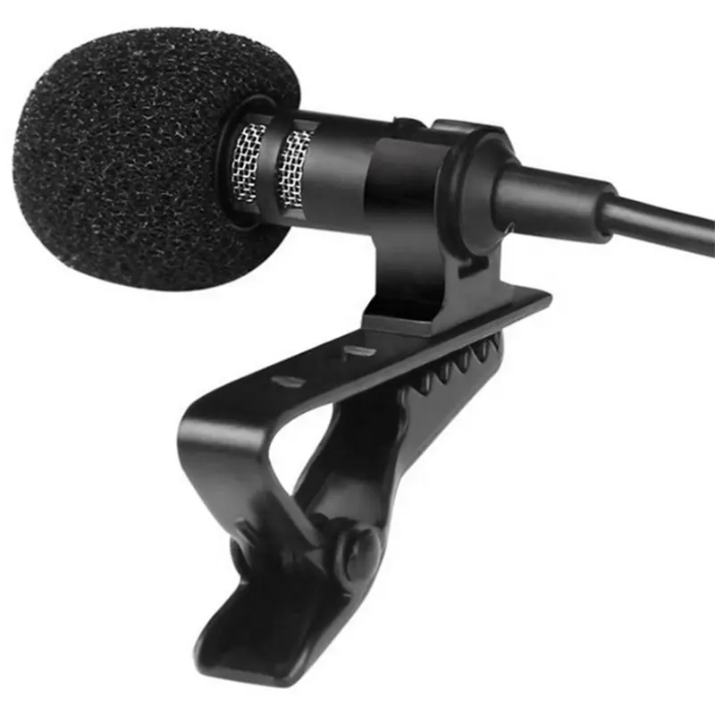 Mini Clip-On Kraag Microfoon 3.5Mm Lavalier Mike Draagbare Microfone Handvrije Audio Reversmic Voor Het Lesgeven Van Een Rondleiding Door De Vergadering