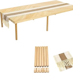 Custom <b>outdoor</b> folding wooden portable party picnic <b>table</b> solid wood home balcony patio small <b>table</b> - Product Image 5