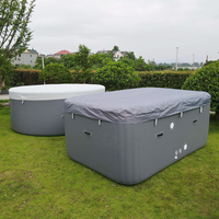 Piscine gonflable Drop Stitch (matériau PVC) durable et écologique pour les propriétaires de villas de luxe et les designers de paysages résidentiels