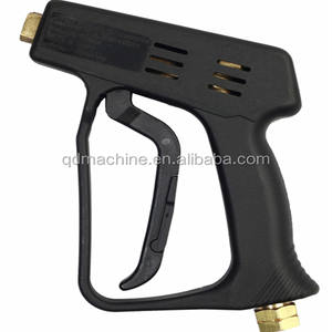 Pistolet court <span class=keywords><strong>pour</strong></span> nettoyeur haute pression 4000 PSI/10.5 GPM Pistolet pulvérisateur <span class=keywords><strong>pour</strong></span> nettoyeur haute puissance avec embouts de buse en <span class=keywords><strong>caoutchouc</strong></span> Pistolet <span class=keywords><strong>pour</strong></span> nettoyeur de voiture à connexion rapide - Product Image 2