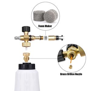 High Pressure Foam Pot Foaming <b>Screen</b> <b>Cleaner</b> Foam Gun Car Washing Pa Pot Nozzle Copper Spray Core Filter Element Accessories - Product Image 4