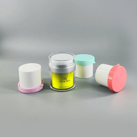 Bocaux en plastique de 1oz avec couvercles bocaux cosmétiques rechargeables bocaux de luxe lotion sans air emballage cosmétique contenant sous vide
