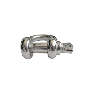 Grilletes en D de Acero Inoxidable 316, Grillete Recto Marino con Patrón de Arco, Anillo de Conexión Galvanizado - Product Image 1