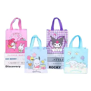 AL Cute cartoon Melody new class gift bag Kuromi non-woven Handbag Cinnamoroll children's shopping storage bag