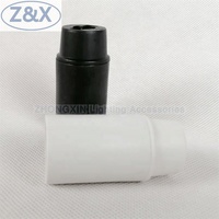 Douille de lampe à visser en plastique lisse de style européen standard M10, filetage VDE E14, avec bouchon d'extrémité, certifiée ENEC T180, AC 220V