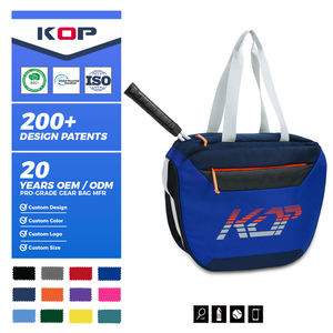 Bolsa de Tenis Azul Marino Personalizada al por Mayor de KOP para Mujer con Compartimento para 2 Raquetas - Product Image 1