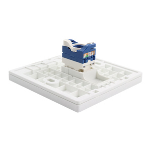 Chất lượng cao 180 độ trắng ROTARY D-RJ45 CAT5e/Cat6 UTP Modular nữ kết nối phổ khả năng tương thích Keystone jack - Product Image 3